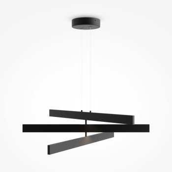 Lustră LED Origami negru Maytoni, H19, 46W