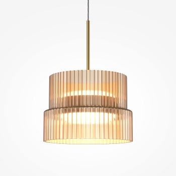 Pendul LED Scala bronz Maytoni, D15, 12W