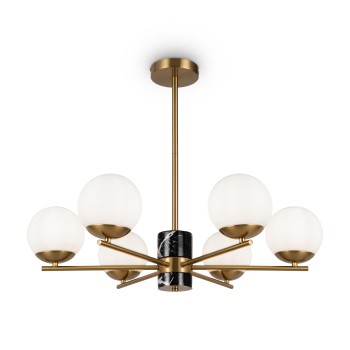 Lustră modernă Marble alamă Maytoni, D67, 6xE27