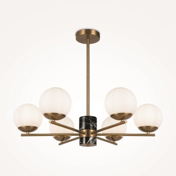 Lustră modernă Marble alamă Maytoni, D67, 6xE27
