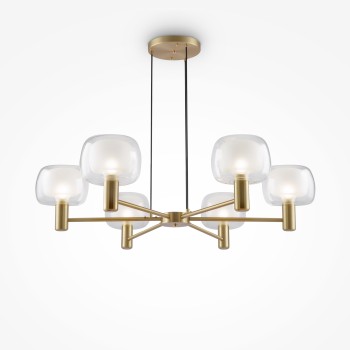 Lustră modernă Vision auriu Maytoni, D96, 6xE14