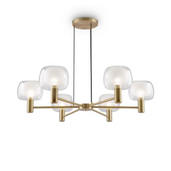 Lustră modernă Vision auriu Maytoni, D96, 6xE14