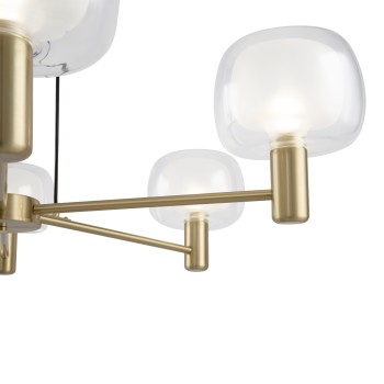 Lustră modernă Vision auriu Maytoni, D96, 6xE14