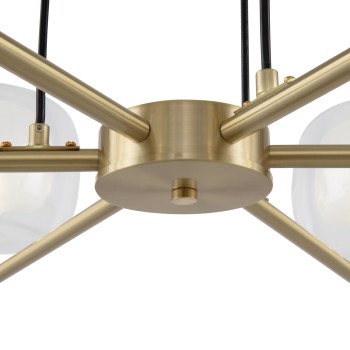 Lustră modernă Vision auriu Maytoni, D96, 6xE14