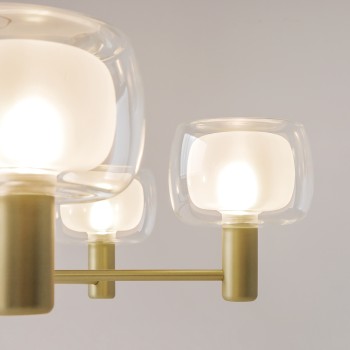 Lustră modernă Vision auriu Maytoni, D96, 6xE14