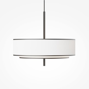 Lustră modernă Bergamo negru Maytoni, D50, 5xE27, white and black