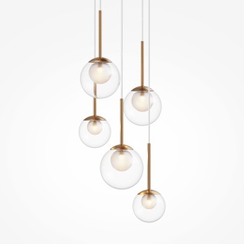 Lustră modernă Basic form auriu Maytoni, D45, 5xG9