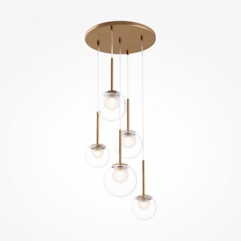 Lustră modernă Basic form auriu Maytoni, D45, 5xG9