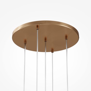 Lustră modernă Basic form auriu Maytoni, D45, 5xG9