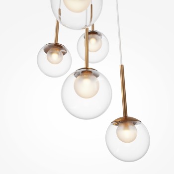 Lustră modernă Basic form auriu Maytoni, D45, 5xG9