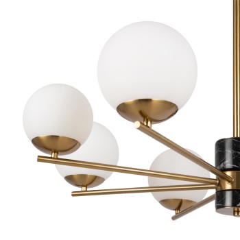 Lustră modernă Marble alamă Maytoni, D81, 8xE27