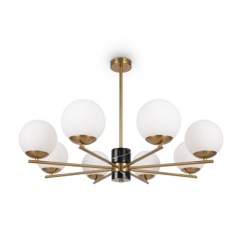 Lustră modernă Marble alamă Maytoni, D81, 8xE27