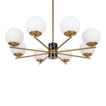 Lustră modernă Marble alamă Maytoni, D81, 8xE27