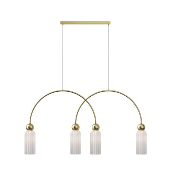 Lustră modernă Antic auriu Maytoni, H60, 4xE14, white