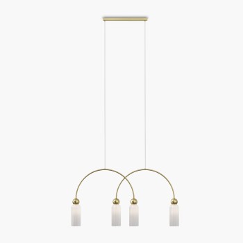 Lustră modernă Antic auriu Maytoni, H60, 4xE14, white