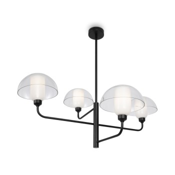 Lustră modernă Memory negru Maytoni, H78, 4xE14