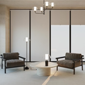 Lustră modernă Memory negru Maytoni, H78, 4xE14