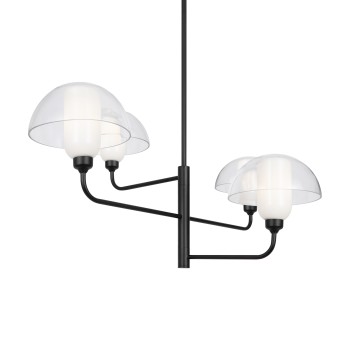 Lustră modernă Memory negru Maytoni, H78, 4xE14