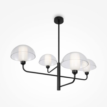Lustră modernă Memory negru Maytoni, H78, 4xE14