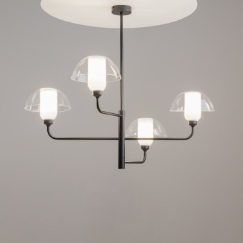 Lustră modernă Memory negru Maytoni, H78, 4xE14