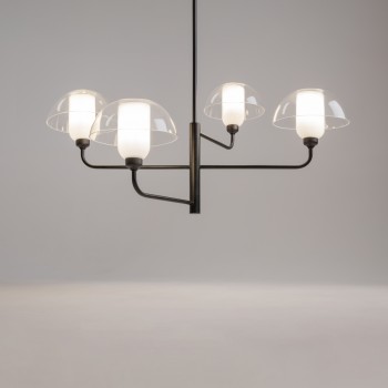 Lustră modernă Memory negru Maytoni, H78, 4xE14