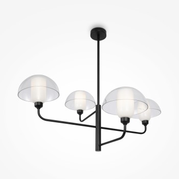 Lustră modernă Memory negru Maytoni, H78, 4xE14