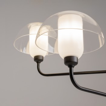 Lustră modernă Memory negru Maytoni, H78, 4xE14