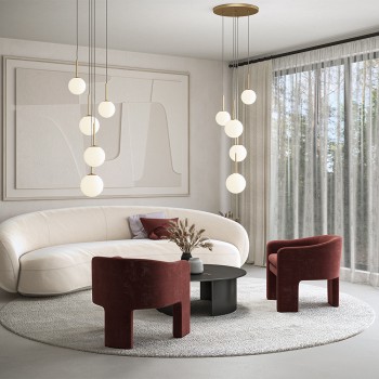 Lustră modernă Basic form auriu Maytoni, D58, 5xE14