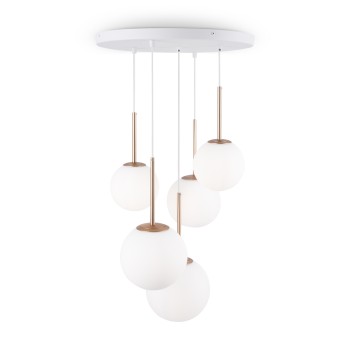 Lustră modernă Basic form auriu Maytoni, D58, 5xE14