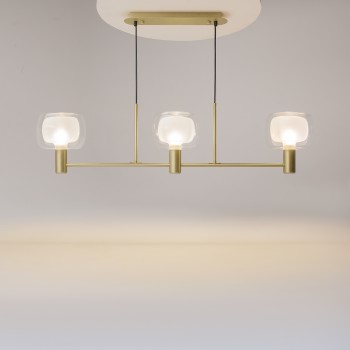 Lustră modernă Vision auriu Maytoni, H154, 3xE14