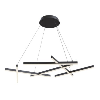Lustră LED Line negru Maytoni, H120, 79W