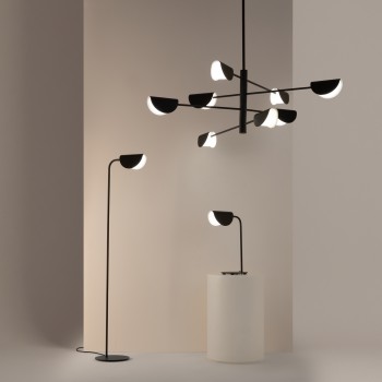 Lustră modernă Mollis negru Maytoni, 8xG9