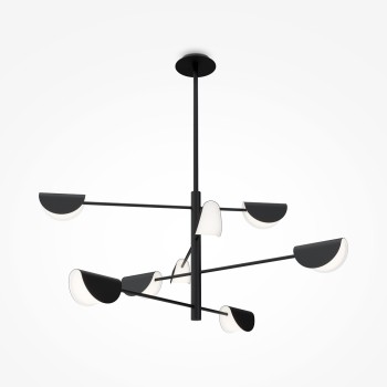 Lustră modernă Mollis negru Maytoni, 8xG9