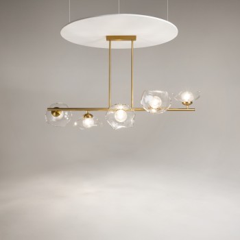 Lustră modernă Miracle alamă Maytoni, H84, 5xG9