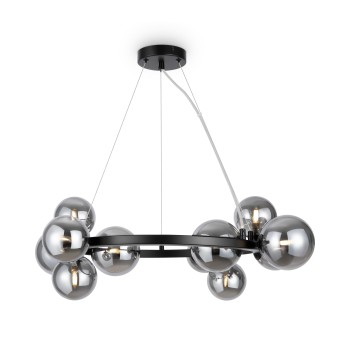 Lustră modernă Dallas negru Maytoni, D67, 11xG9