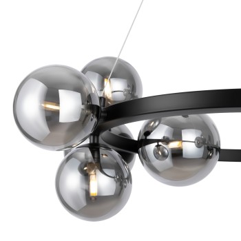Lustră modernă Dallas negru Maytoni, D67, 11xG9