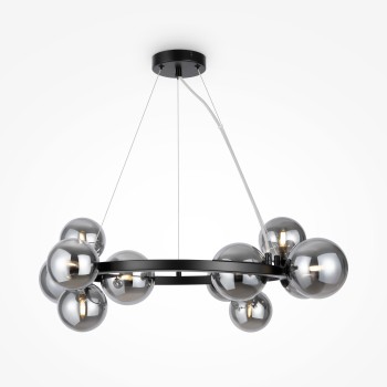 Lustră modernă Dallas negru Maytoni, D67, 11xG9