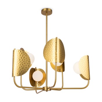 Lustră modernă Tropic alamă Maytoni, H85, 6xG9
