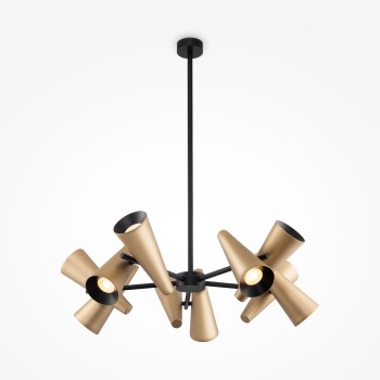 Lustră modernă Giro alamă Maytoni, D69, 10xGU10