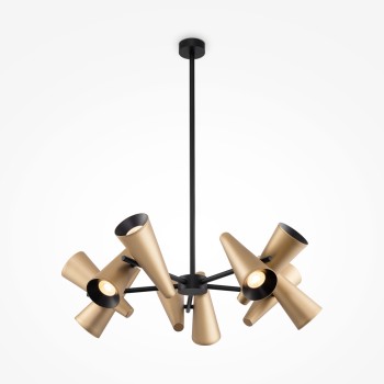 Lustră modernă Giro alamă Maytoni, D69, 10xGU10