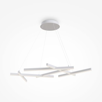 Lustră LED Line alb Maytoni, H101, 79W