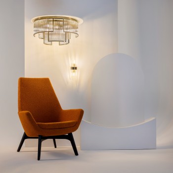 Plafonieră Frame auriu Maytoni, D55, 6xE14