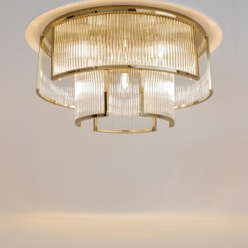 Plafonieră Frame auriu Maytoni, D65, 9xE14