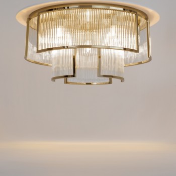 Plafonieră Frame auriu Maytoni, D65, 9xE14