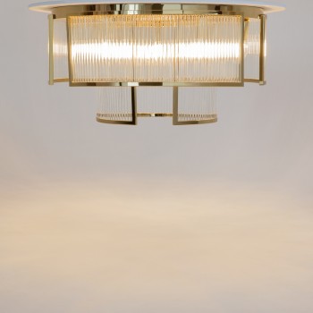 Plafonieră Frame auriu Maytoni, D65, 9xE14