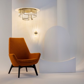 Plafonieră Frame auriu Maytoni, D65, 9xE14