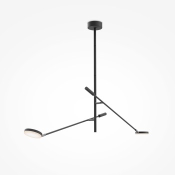 Plafonieră LED Fad negru Maytoni, H100, 15W