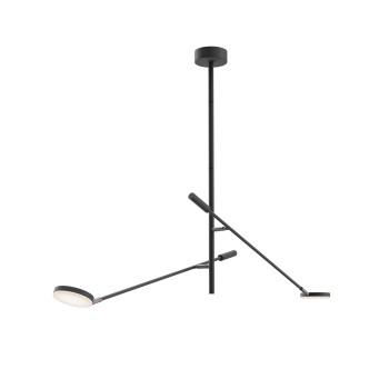 Plafonieră LED Fad negru Maytoni, H100, 15W