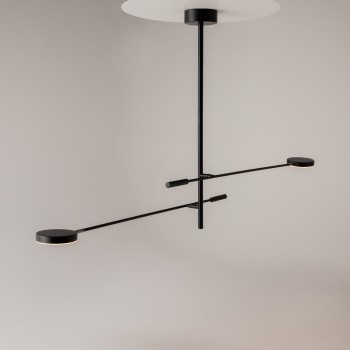 Plafonieră LED Fad negru Maytoni, H100, 15W