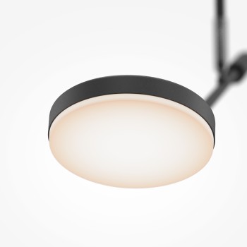 Plafonieră LED Fad negru Maytoni, H120, 8W